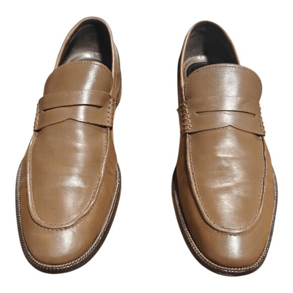 BLAKE MCKAY Brown Leather Penny Loafers Size 11.5 main image 4